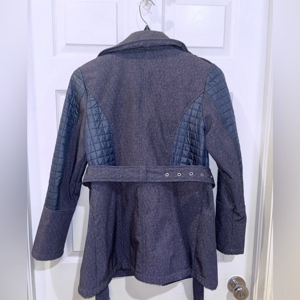 Michael Kors Women's Navy Blue Heather Winter Rain Coat Jacket SZ M​​​ - Picture 7 of 13